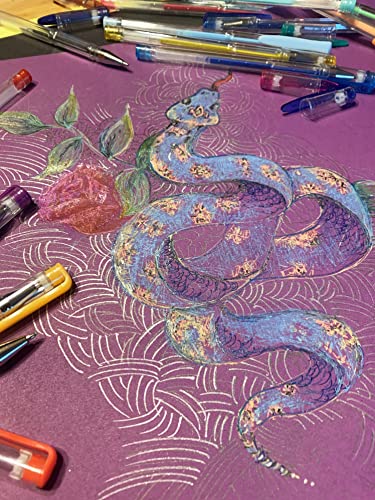 RoseArt Premium 100ct Gel Pen Set Great for Artists, Teachers, Students Featuring Classic, Neon, Pastel, Glitter, Metallic, Neon Glitter and Swirled RoseArt