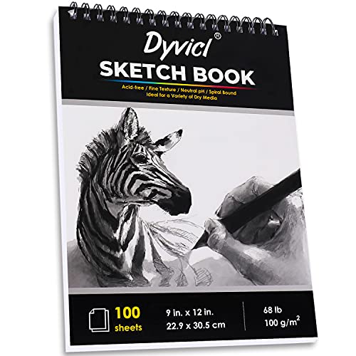  Dyvicl Black Paper Pad 5.5x8.5 Sketch Book, 35