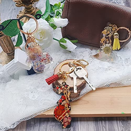 Pregnant Mom Keychain Epoxy Resin Silicone Molds with Hanging Hole Mama to Be Tags Pendant Charms 3-Bundle 2.9inch Length FUNSHOWCASE