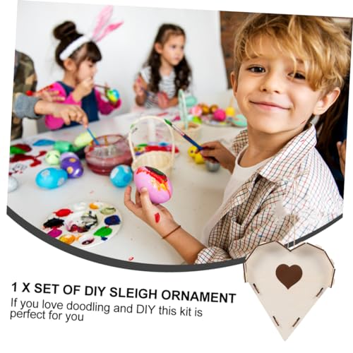 SEWOART 1 Set Bird House Wooden Birds Unfinished Birdhouse Bird Feeding House Kids Paint Bird Nest DIY Painting Bird Huse DIY Bird DIY Wood SEWOART