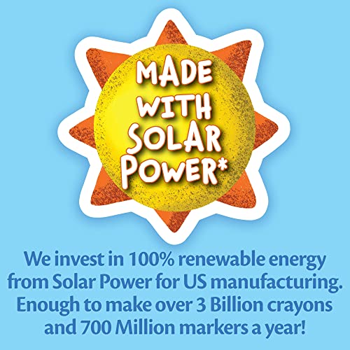 Crayola Ultra-Clean Washable Markers, Fine Line Multicolor, 10 Count Crayola