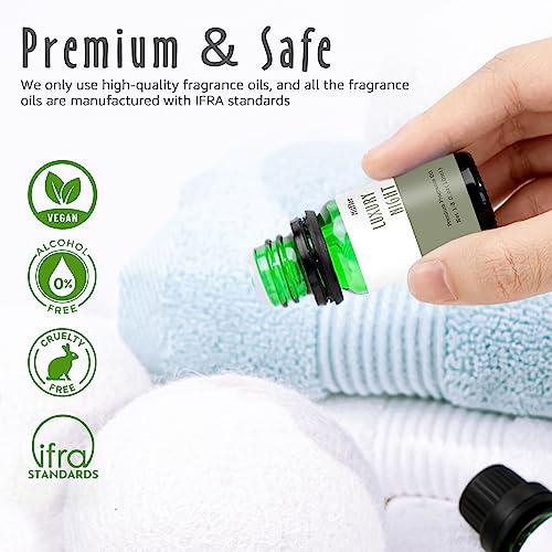 Fragrance Oils, MitFlor Hotel Collection Diffuser Oil for Home, Soap & Candle Making Scents, Aromatherapy Essential Oils Gift Set 6x10ml, Lemon & MitFlor