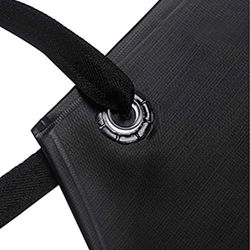 RUIBOLU Waterproof Rubber Vinyl Black Work Apron 43" Adjustable Bib for Dishwashing, Lab, Butcher, Garden,Dog Grooming aprons.1 PACK RUIBOLU