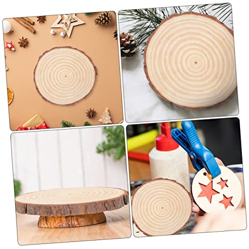 BESPORTBLE Painting Blank Board Unfinished Wood Slices Round Wooden Discs Round Wood Slabs Unfinished Wood Shapes Blank Wood Slice Wood Rounds Wooden BESPORTBLE