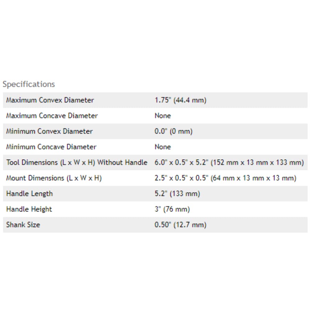 Large Ball and Radius Turning Tool - Designed to Cut Round Shapes or Curves in Brass, Aluminum, Steel, Wood or Plastic on your Bench Top Metal Lathe, LittleMachineShop.com