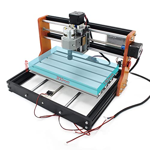 CNCTOPBAOS Upgrade 3018 Pro CNC Router Machine Kit,with Limit Switches & Emergency Stop,3018-PRO DIY Mini GRBL Control 3 Axis Milling Machine,Wood CNCTOPBAOS