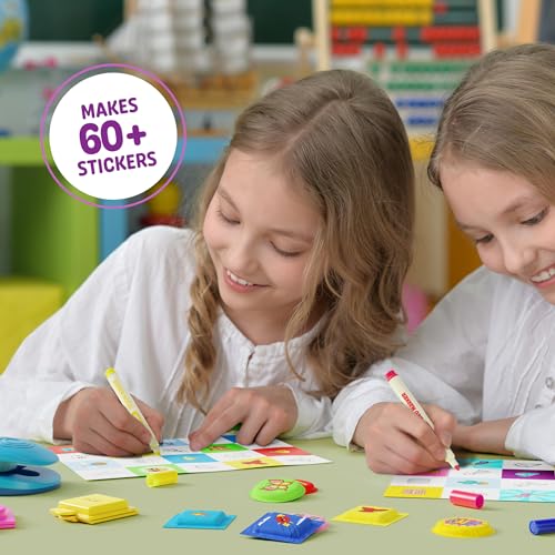 Puffy Sticker Maker Kit for Kids - Make Your Own 3D Stickers - Create DIY Squishy Arts and Crafts - Craft Kits for Girls & Boys Ages 6-10 - Birthday Dan&Darci