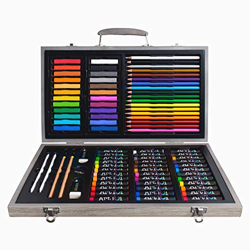 Art 101 Drawing, Skeetching, and Doodling Art Set, Assorted Colors, 111 Pieces (55111) Art 101 USA
