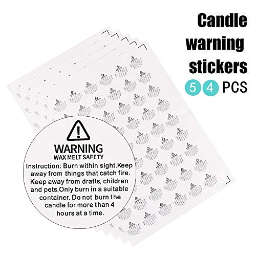 154Pcs Wood Candle Wicks, BENBO 5.1 X 0.5 Inch Smokeless Crackling Wooden Candle Wicks Natural Candle Wicks with Iron Stand Candle Warning Labels for BENBO