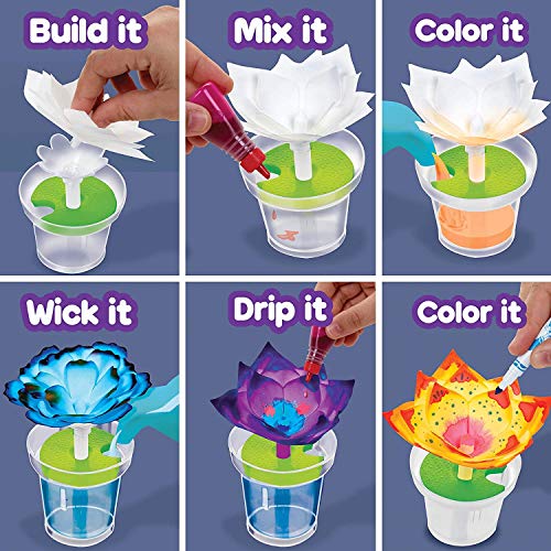 Crayola Paper Flower Science Kit, Color Changing Flowers, Gift for Kids Ages 7, 8, 9, 10 Crayola