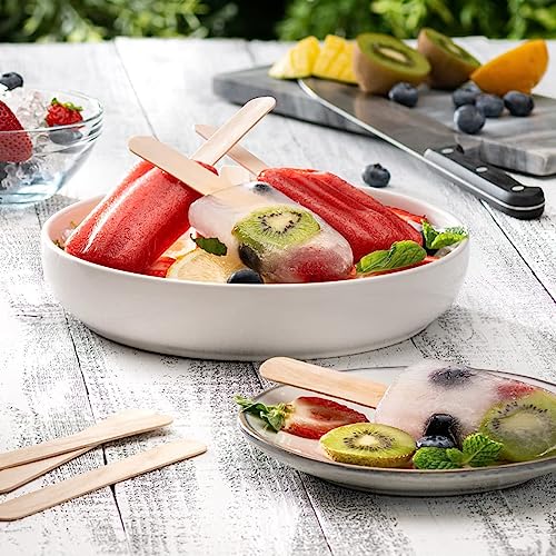 KTOJOY 50 Pcs Jumbo Wooden Craft Sticks Wooden Popsicle Craft Sticks Stick 6” Long x 3/4”Wide Treat Sticks Ice Pop Sticks for DIY Crafts,Home Art KTOJOY