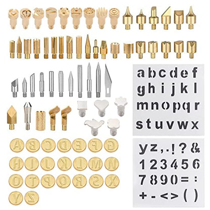 82 PCS Wood Burning Accessories for Pyrography Pen Wood Embossing Carving DIY Crafts