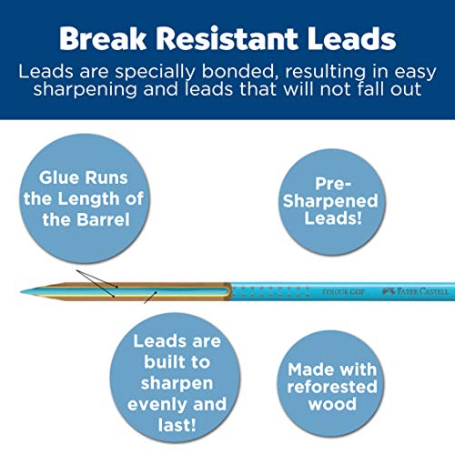 Faber-Castell - GRIP Watercolor EcoPencils - Premium Art Supplies For Kids (24 Count) Faber-Castell