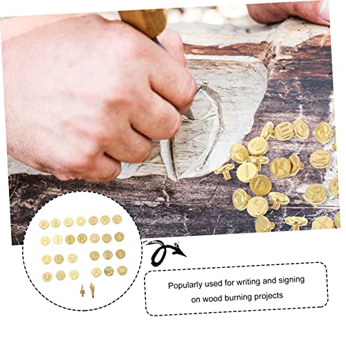 NOLITOY 2 Sets Copper Letter Wood Burning Tip Kit for DIY Personalisation NOLITOY