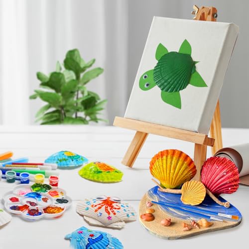 Eleanore's Diary Kids Seashell Painting Kit, Arts & Crafts Painting Gifts for Boys Girls, DIY Creative Craft Activities Toys for Age 5 6 7 8 9 10 11 Eleanore's Diary