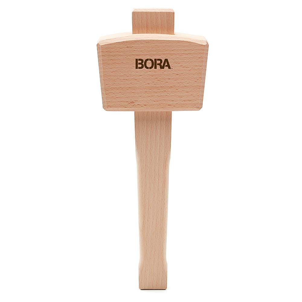 Wooden Mallet 4 ½” Bora 540049, The Well-Balanced Beechwood Woodworking Mallet That’s Ideal for Solid, Damage-Free Striking Bora
