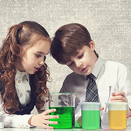 Moukiween 10pcs Silicone Measuring Cups for Resin,100ml Mixing Cups for Resin DIY Craft Jewelry Making Paint Pouring Cup, Non-Stick Clearer Precise Moukiween