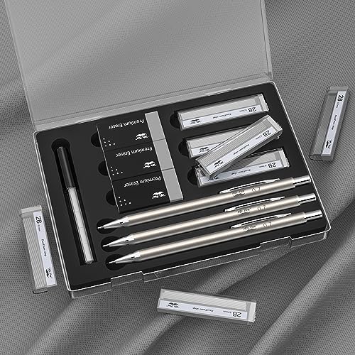 Mr. Pen- Metal Mechanical Pencil Set, 0.7mm, 3 Pack, 0.7 mechanical pencils, mechanical pencil .7, Sketching Pencils, Drafting Pencil, Mechanical Mr. Pen