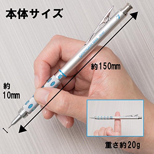 Pentel Graph Gear 1000 Mechanical Drafting Pencil 0.7mm Blue (PG1017) Pentel