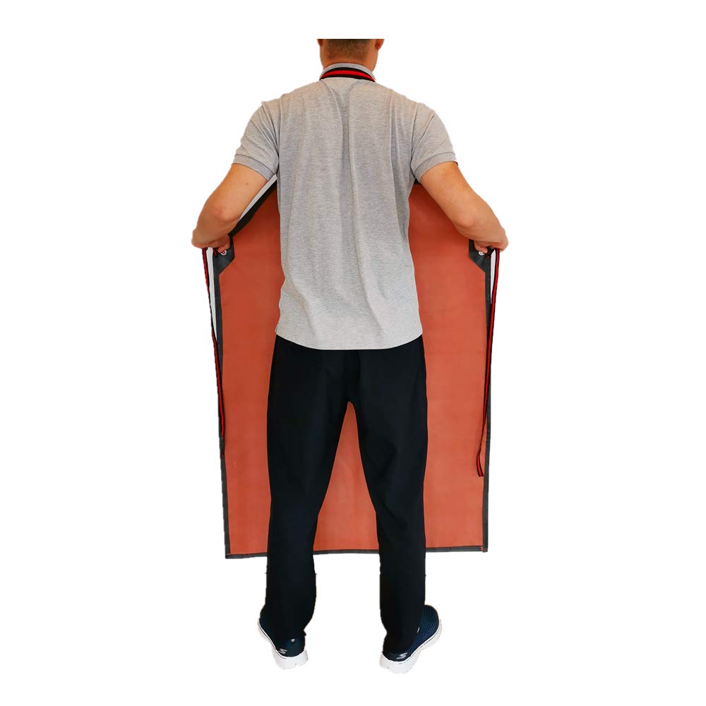 Thick Rubber Apron, 47.2 Inch x 33.5 Inch Waterproof Apron, Long Chemical Resistant Apron, Adjustable Work Aprons for DishWashing, Cleaning Fish, TonLing