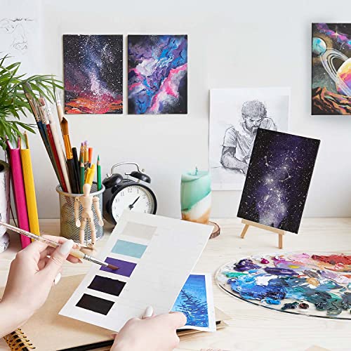 ARTEZA Canvases for Painting, Pack of 14, 11 x 14 Inches, Blank White Canvas Panels, 100% Cotton, 8 oz Gesso-Primed, Art Supplies for Acrylic Pouring ARTEZA