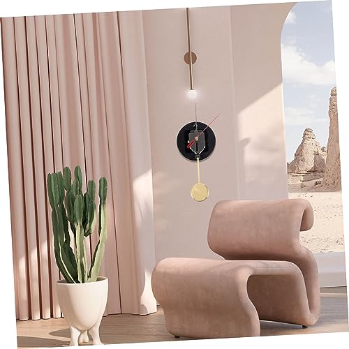 Veemoon 1 Set Walnut Hollow Pendulum Clock Movement Pendulum Clock Mechanism Pendulum Movement Mechanism Wall Clock Replacement Kit Clock Repair Kit Veemoon