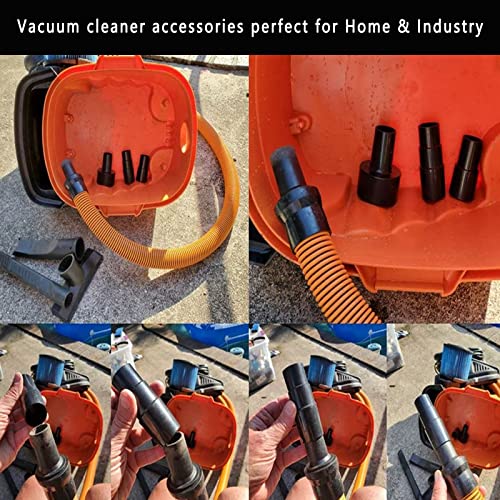 3Pcs Universal Vacuum Hose Adapter Wet Dry Plastic Vacuum Converter Hose Adapter kit 2-1/2" to 1-1/4", 1-1/4" to 1-3/8" to 1-1/2", 1-3/8" to 1-1/4" Riiriou