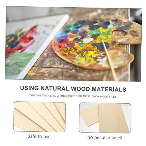 KALLORY 5pcs Board Basswood Carving Blocks Nativity Craft Blank Wood Slices Plywood for Engraving Unfinished Wood Blocks Plywood Squares Wood Veneer KALLORY