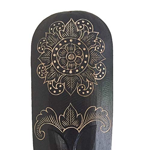 OMA Wood Carved African Wall Decor Mask With Beautiful Hand Painted Designs - Large Size 20" OMA