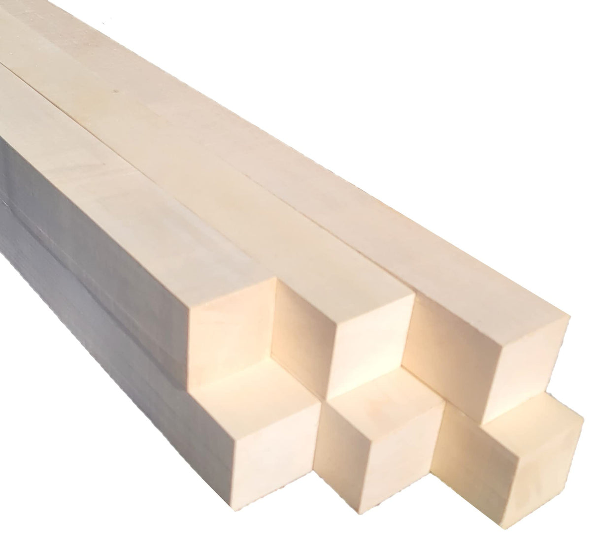 Exotic Wood Zone | Hard Maple Turning Blanks - 4 Pack - (2" x 2" x 12") Exotic Wood Zone
