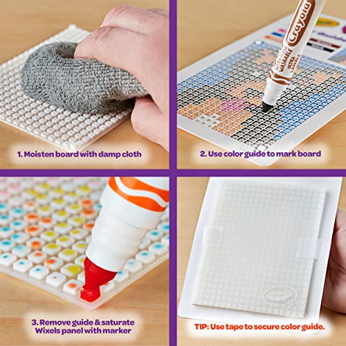 Crayola Wixels Animals Activity Kit, Pixel Art Coloring Set, Gift for Kids, Ages 6, 7, 8, 9 Crayola