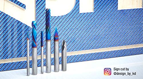 Amana Tool - 46225-K Solid Carbide Spiral Plunge Router Bit Down Cut 1/8 Dia x 13/16 x 1/4 Inch Shank, Spektra Extreme Tool Life Coated Amana Tool