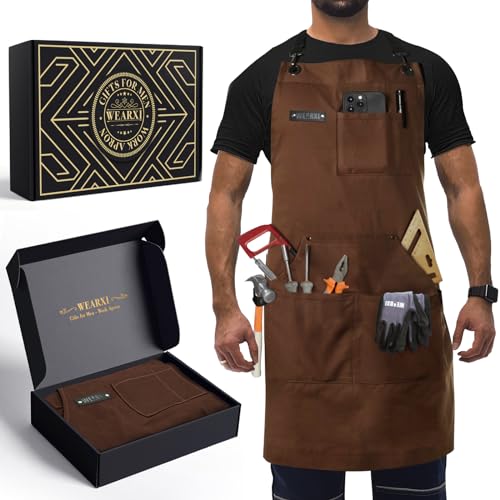 WEARXI Gifts for Men, Aprons for Men, Stocking Stuffers for Men, Mens Gifts for Christmas, Mens Stocking Stuffers for Adults, Gifts for WEARXI