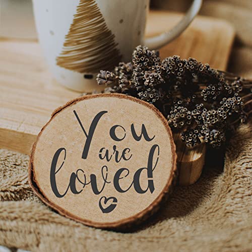 3 Inch Inspirational Word Stencils, 20 PCS Motivational Stencils Reusable Mylar Template Inspirational Quotes Stencils for Painting on Wood Wall Home Doflyok