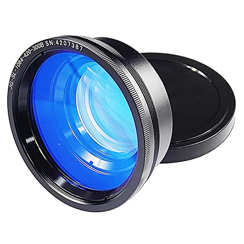 HUNST F-Theta Scan Lens Field 300x300mm FL 420mm for Fiber Laser Engravers Optical Scanning Lens for 1064nm Galvo System, M85 Thread (300x300mm DGHUNST