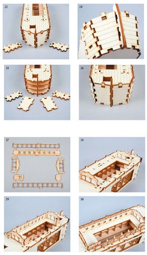 Desktop Wooden Model Kit Noah's Ark by YOUNGMODELER Young Modeler