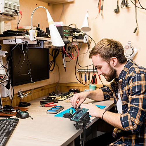 Table Vise, 2 in 1 Bench Vise Universal Rotate 360° Work Clamp-On Vise,Table Vice With Multifunctional Jaw and Quick Adjustment Button for ZTUKOMN