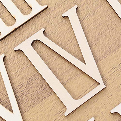 Healifty 24 Sets Roman Numerals 16 Patch 3 Inch Wood Letters Wood Letters Embellishment Ornament Crafts Wood Roman Numerals Unfinished Wood Cutouts Healifty