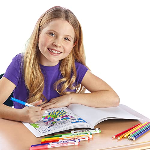 Cra-Z-Art Super Washable Markers, Fine Tip, Assorted Barrel, Assorted Ink, Pack Of 10 Markers Cra-Z-Art