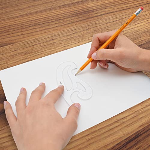 Westcott French Curve Template, Set of 8 (FC-8) Westcott