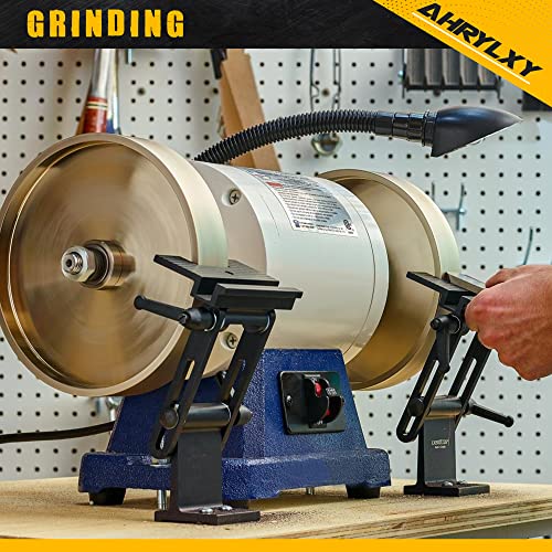AHRYLXY 6" CBN Grinding Wheel, 1" Wide x 1/2" Arbor, Grit 80, for Sharpening High Speed Steel Tools, Diamond Grinding Wheel Ahrylxy