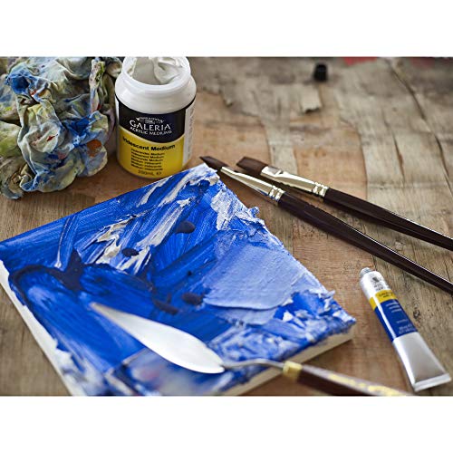 Winsor & Newton Galeria Short Handle Brush (5 Pack) (Round 0, 2, & 6, One Stroke 1/8" & 1/4") Winsor & Newton