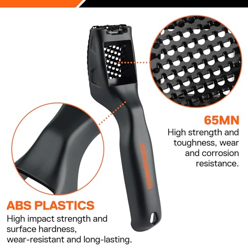 JORGENSEN Mini Wood Plane, Professional Surform Shaver Tool, 65MN Sharp Blade, Black ABS Plastic, Wood Shaver Tool for Woodworking - Suitable for Jorgensen