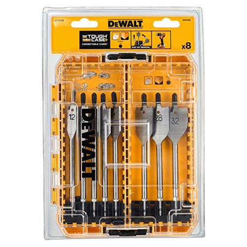 DT70750 Flat Drill Bit Set, 8 Piece DEWALT