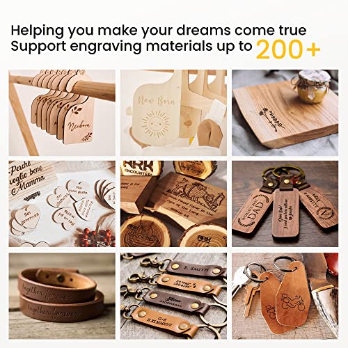 Longer Ray5 Laser Engraver Machine Laser Cutter Engraving CNC Machine, 5W Laser Engraver with 0.08 * 0.08 Compressed Spot, 32-bit Motherboard, DIY Longer