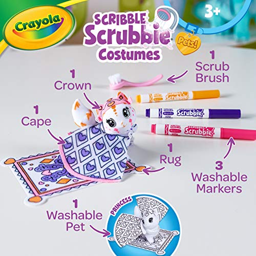 Crayola Scribble Scrubbie Pets Princess Playset, Kids Toys, Gift for Girls & Boys Crayola