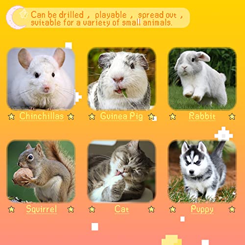 BWOGUE Bunny Tunnel Bed, 2-in-1 Collapsible Tunnel Tubes Toys with Removable Mat Hideout for Cats Kittens Rabbits Guinea Pigs Kitty BWOGUE