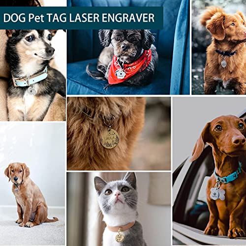 Phezer DJ6 Laser Engraving Machine for Beginners, 2.12lb Portable 3W Output Laser Engraver Logo Marker DIY Handcraft Kits for Wood Bamboo Phezer