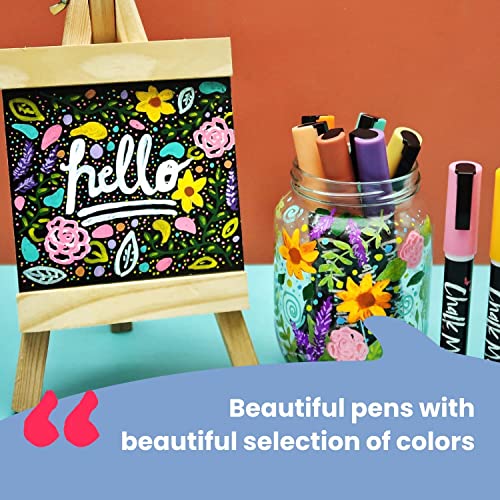 Chalkola Fun Colors Bundle - 30 Markers 6mm + 6 White Variety Chalkola