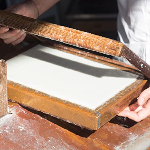 Caydo 3 Pieces Paper Making Frame Kit, Papermaking Mould and Deckle with Mesh, Absorbent Paper and Sponge for Kids Adults Supplies(5 x 7 Inches, 7.5 Caydo